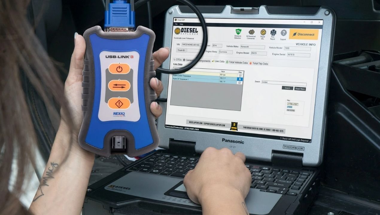 جهاز فحص كمبيوتر شاحنات