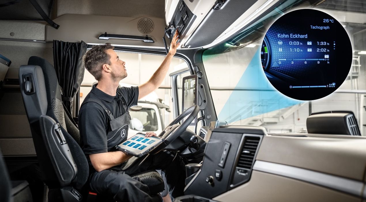 طريقة فحص شاحنات مرسيدس