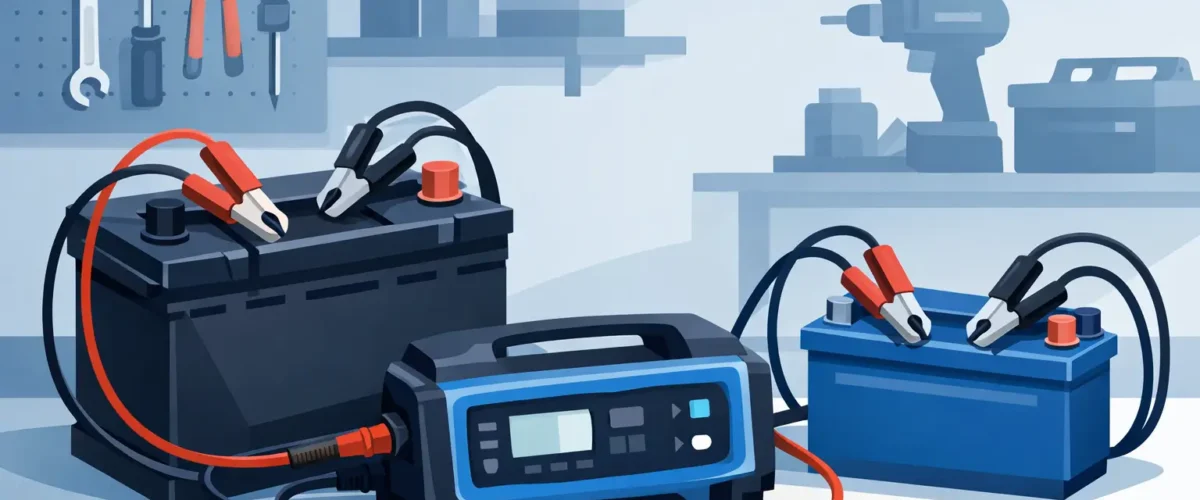 أفضل شاحن بطاريات للورش وكيف تختاره
