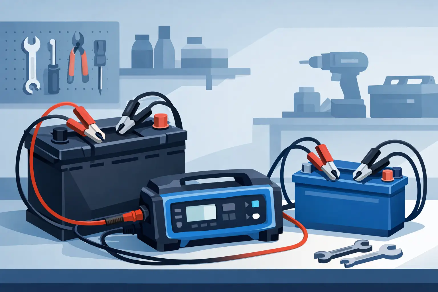 أفضل شاحن بطاريات للورش وكيف تختاره