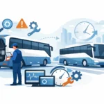 تشخيص أعطال باصات النقل وتقليل التوقف
