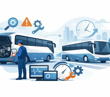 تشخيص أعطال باصات النقل وتقليل التوقف