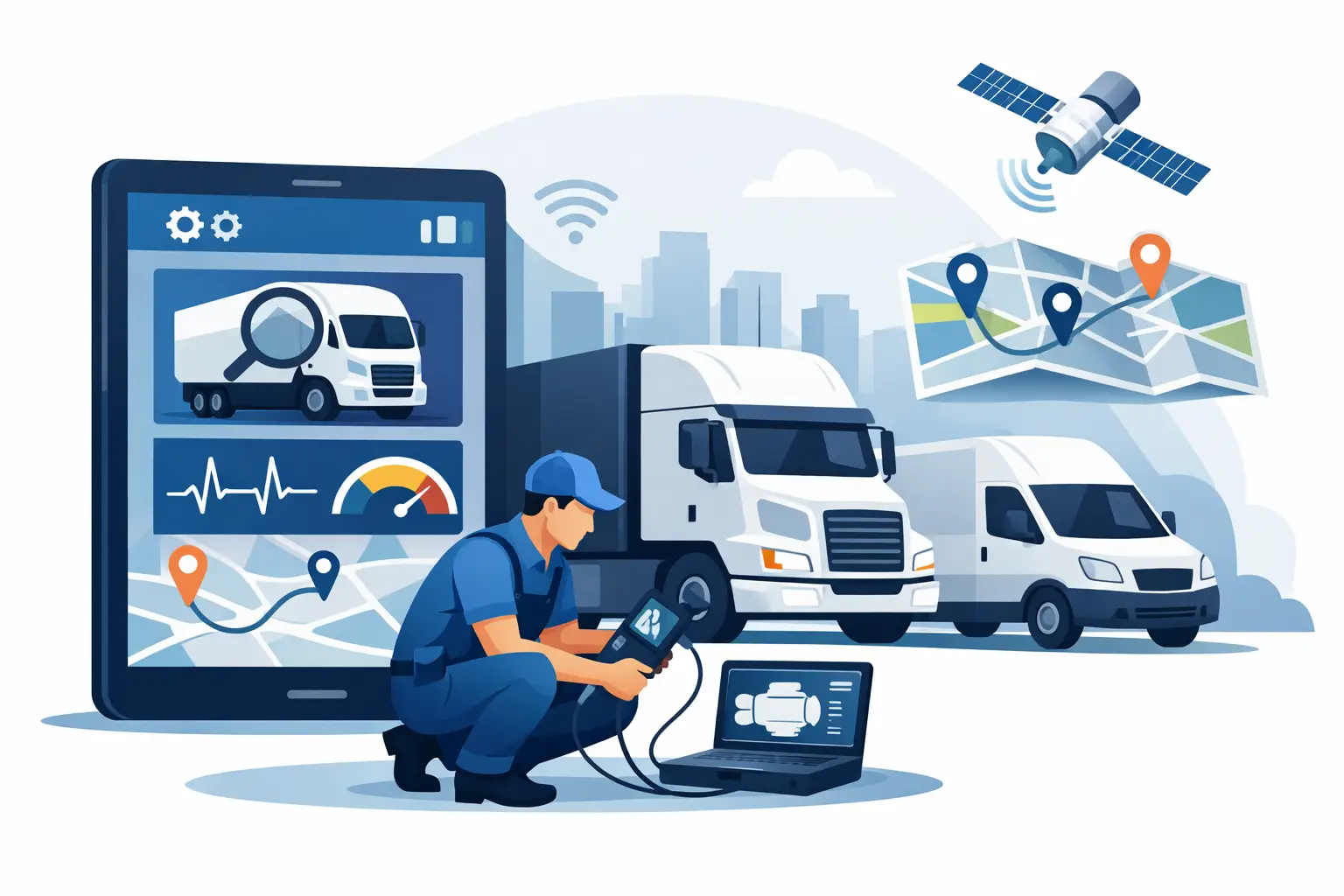 أفضل حلول تشخيص أساطيل النقل عمليًا