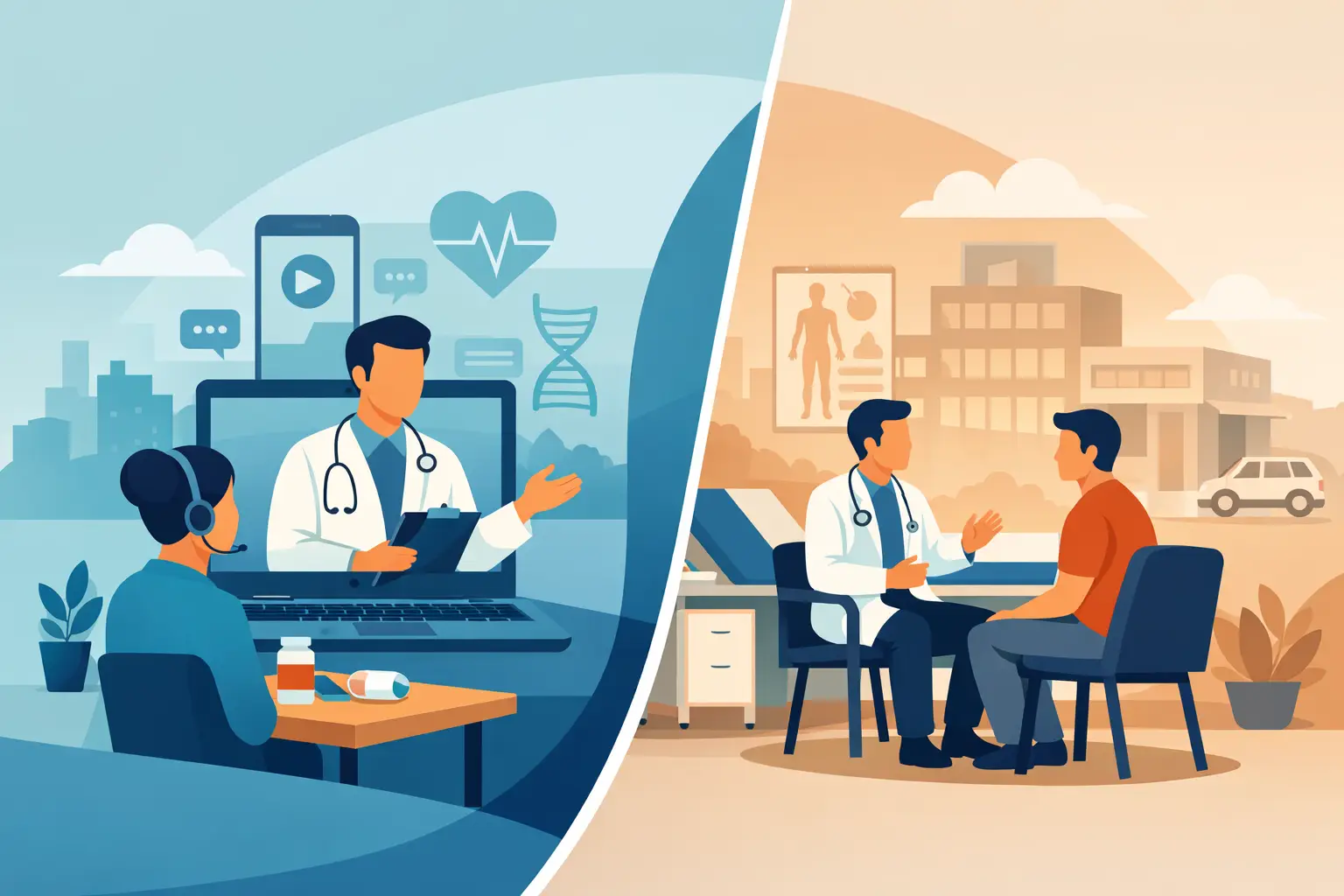 التشخيص عن بعد أم الزيارة الميدانية؟