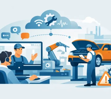 الدعم الفني عن بعد للورش وتقليل التوقف