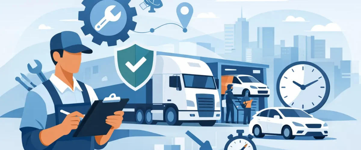 حلول صيانة الأساطيل التي تقلل التوقف