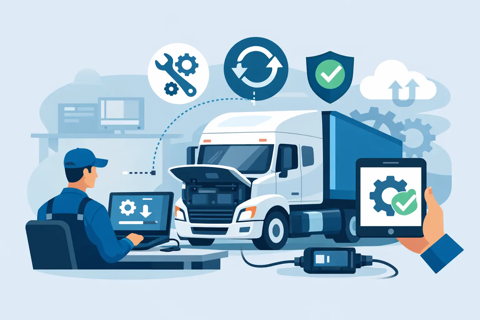 كيفية تحديث برنامج تشخيص الشاحنات بشكل صحيح