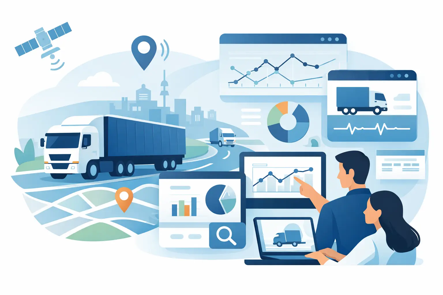 كيفية قراءة بيانات الشاحنات الحية بدقة