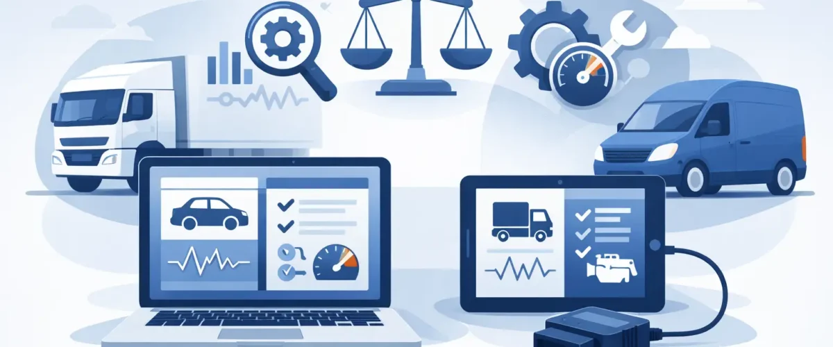 مقارنة برامج تشخيص المركبات التجارية