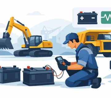 كيفية اختبار بطاريات المعدات الثقيلة عمليًا
