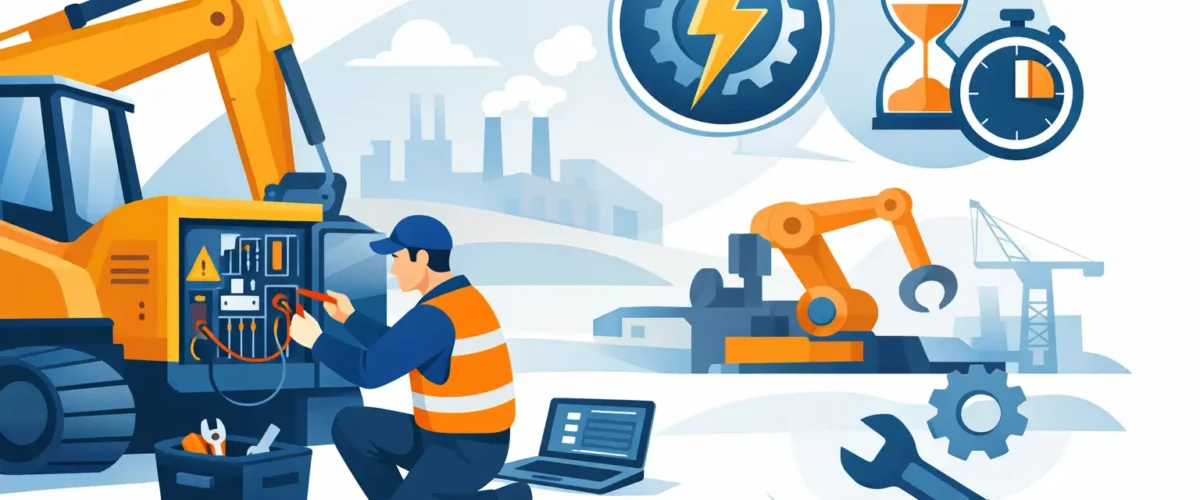 حل أعطال كهرباء المعدات لخفض زمن التوقف