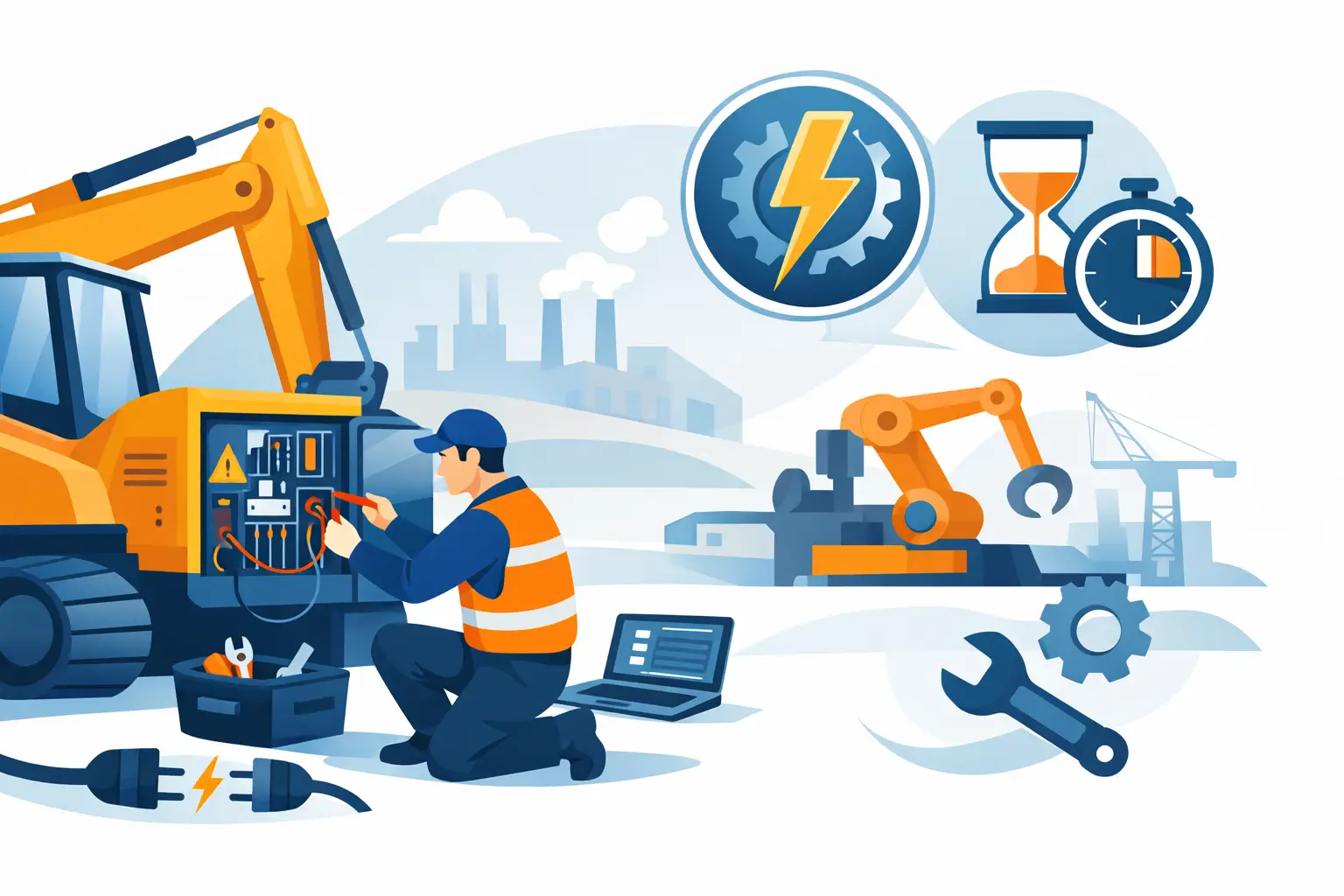 حل أعطال كهرباء المعدات لخفض زمن التوقف