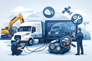 تقنيات تشخيص الأعطال الحديثة للشاحنات والمعدات