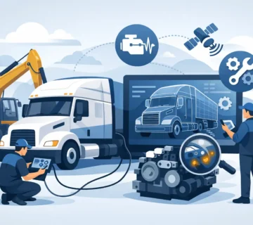 تقنيات تشخيص الأعطال الحديثة للشاحنات والمعدات