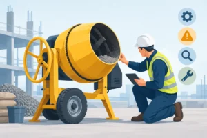 أعطال خلاطات الخرسانة وكيفية تشخيصها مبكراً